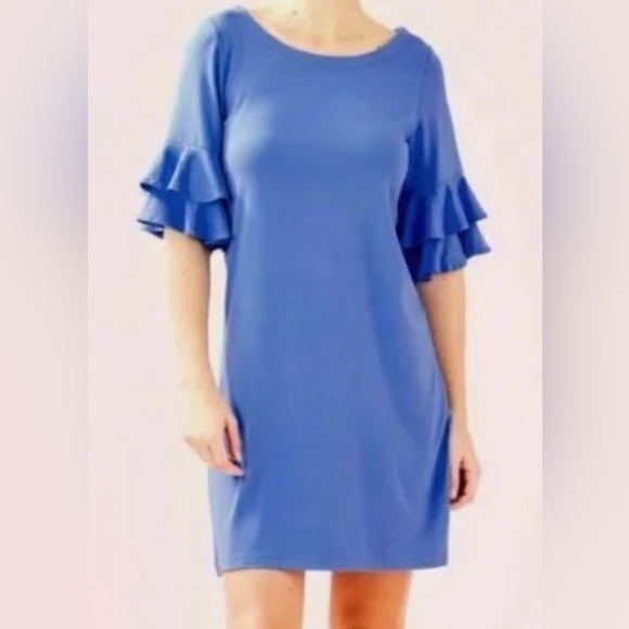 NWT Lilly Pulitzer Lula Dress Coastal Blue - Picture 6 of 6
